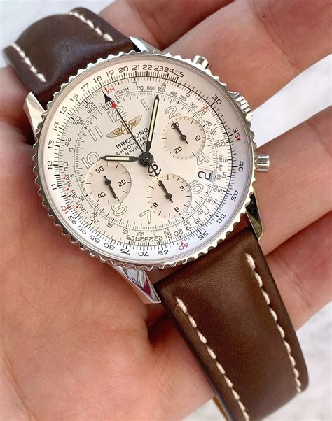 breitling navitimer white face|breitling navitimer 46mm price.